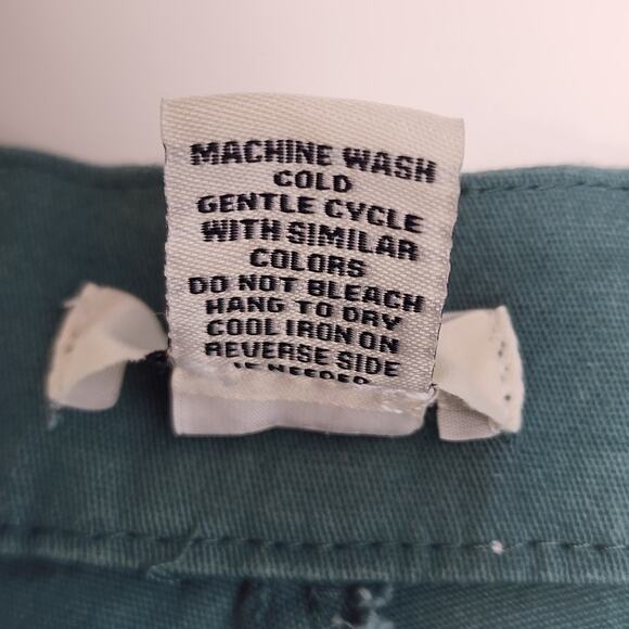 Rachel Paige Green Cargo Pants Women L Utility Wide Leg Workwear - Picture 9 of 10